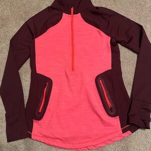 Under Armour Pink and Burgundy ColdGear Pullover